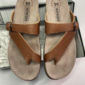 Mephisto Leather Cork Sandals  Size 11  EU 41
